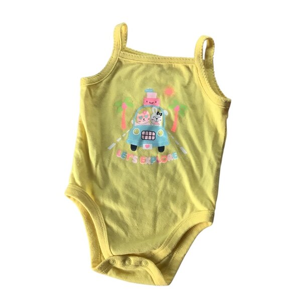 Garanimals Lot of 3 Baby Girl Bodysuit Size 0-3M Purple Red Yellow Cotton Blend - Picture 10 of 14